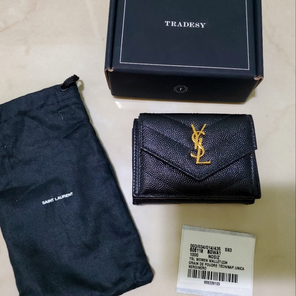 Yves Saint Laurent mini trifold wallet